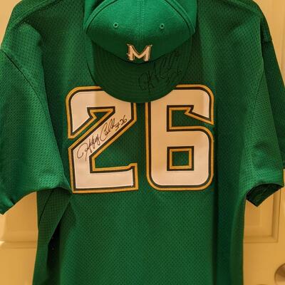 Autographed Jeff Cirillo #26 Jersey and Cap, GAME WORN ST PATRICK DAY