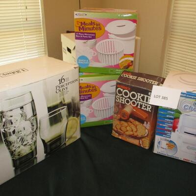 Kitchenware-chopper, glassware