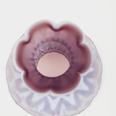 BEAUTIFUL FENTON SATIN (VIOLET & WHITE) FAIRY LIGHT