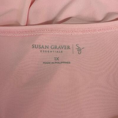 SUSAN GRAVER ESSENTIALS - ADORABLE FLOWY WOMENâ€™S DRESS TANK TOP - SIZE 1X