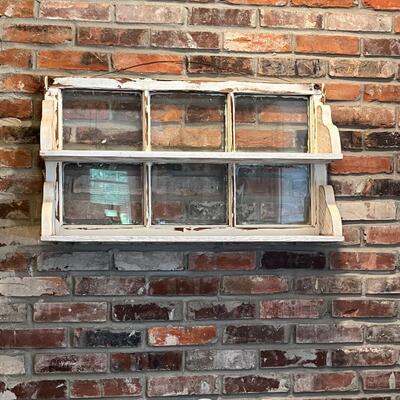 Old Window Made To Be A Shelf ~ Custom Made