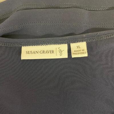 SUSAN GRAVER - BEJEWELED DRESSY TANK TOP - SIZE XL
