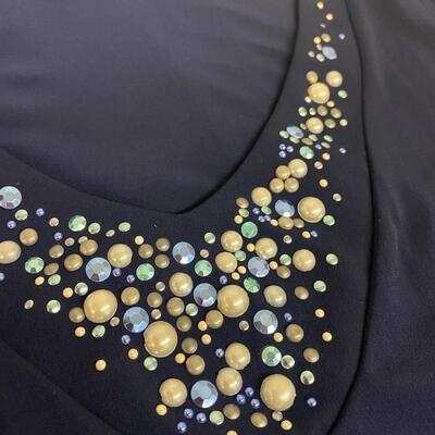SUSAN GRAVER - BEJEWELED DRESSY TANK TOP - SIZE XL