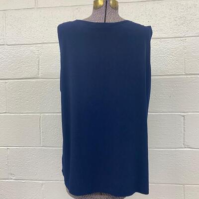 SUSAN GRAVER - BEJEWELED DRESSY TANK TOP - SIZE XL