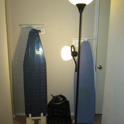 Floor Lamp, Ironing Boards, Iron