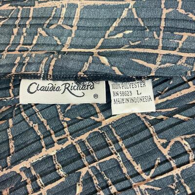 CLAUDIA RICHARD - LIGHTWEIGHT UNIQUE DESIGN WOMENâ€™S TOP - SIZE L