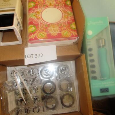 Scrapbooking Supplies--die cutter, scrapbooks