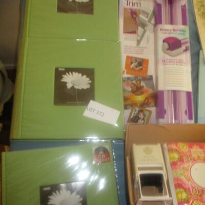 Scrapbooking Supplies--die cutter, scrapbooks