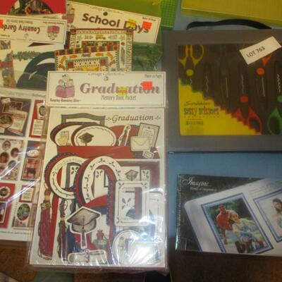 Crafting Supplies-- Memory book, tote