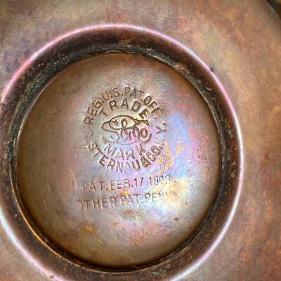 Vintage S. Sternau & Co. "MMB" Monogrammed Copper Tea Coffee Serving Set