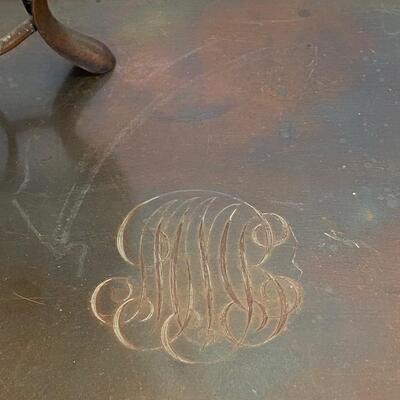 Vintage S. Sternau & Co. "MMB" Monogrammed Copper Tea Coffee Serving Set