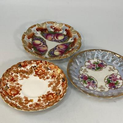 Set of 3 Vintage Saucer Plates