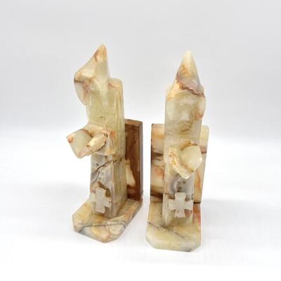Onyx Stone Bookends
