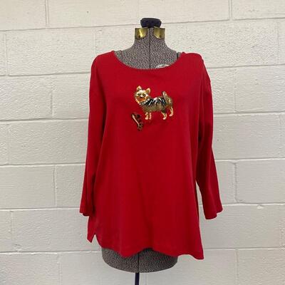 QUACKER FACTORY - WOMENâ€™S FUN SWEATER - SIZE XL