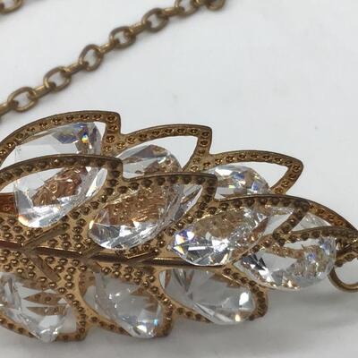 Vintage Crystal Fashion Necklace