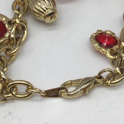 Vintage Korea Marked Charm Bracelet