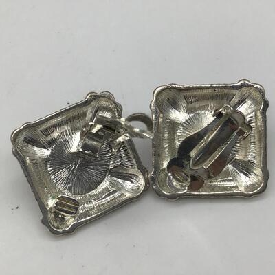 Silver Tone Clip on Earrings