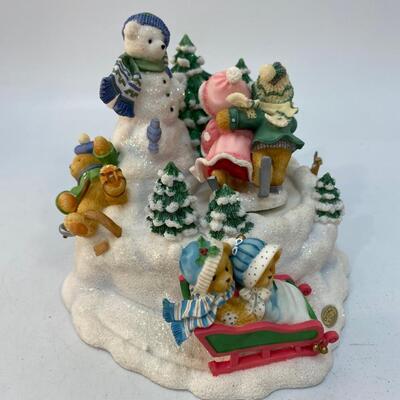 Cherished Teddies Winter Themed Music Box