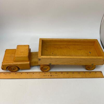 Vintage Wood Playskool Truck & Trailer