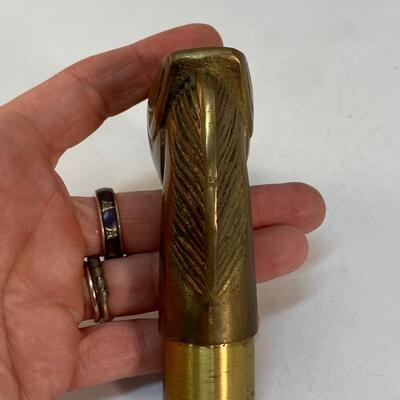 Heavy Brass Horse Head Cane Handle