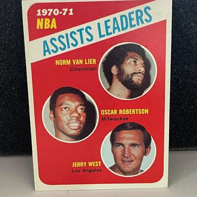 1970-71 Assists Leaders NBA #143 Van Lier-Robertson-West