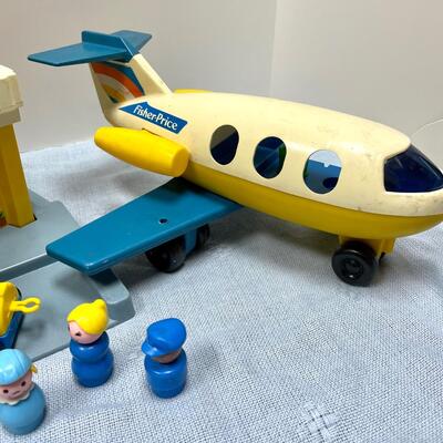 FIsher Price Little People  #933 Jetport & Jet Airplane Playsets with accessories