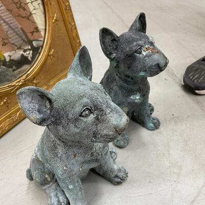 Pair of Copper Dogs