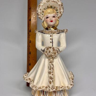 Vintage Blond Betsy Young Woman Figurine Florence Ceramics