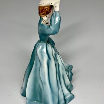 Vintage Florence Ceramics Lisa Woman in Blue Dress Figurine
