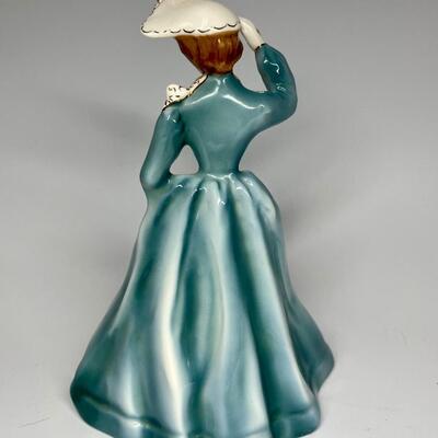 Vintage Florence Ceramics Lisa Woman in Blue Dress Figurine