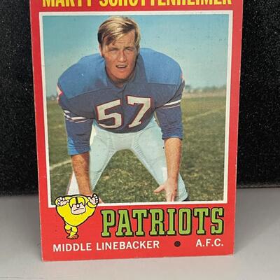 T.C.G #3 Marty Schottenheimer AFC linebacker Patriots