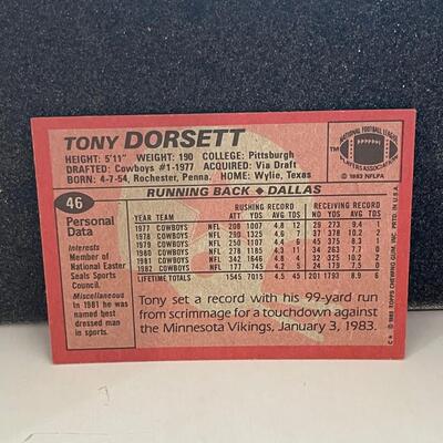 Topps 1983 #46 Tony Dorsett NFC Pro Bowl