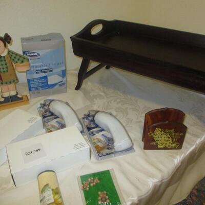 Household--serving tray, pillowcases