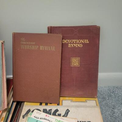 Assortment of Hymnals, Sheet Music and More (HC2-DW)