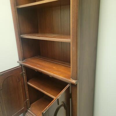 Solid Wood Bookcase With Cabinet (MC1-DW)