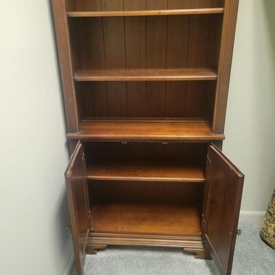 Solid Wood Bookcase With Cabinet (MC1-DW)