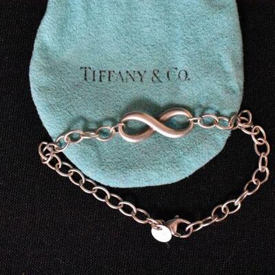 Tiffany & Company Silver Infinity Bracelet w/Bag 