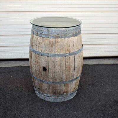 Sylvain Wine Barrel with Glass Topper 