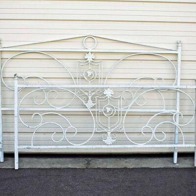King Sized Metal Head and Footboard 
