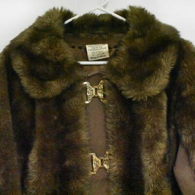 Vintage Tissavel Faux Fur Coat 