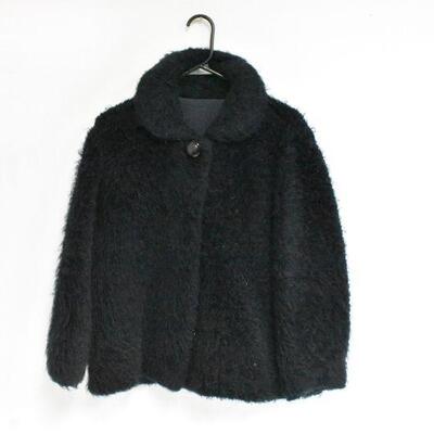 Vintage Black Fuzzy Jacket 