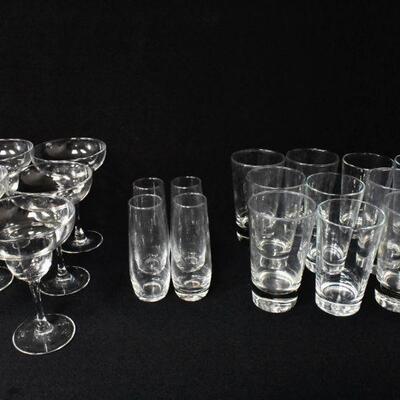 Variety of Drinking Glasses 