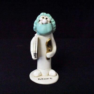 Joe Peck Signed Pottery Folk Art Whistle Surgeon 