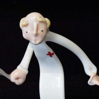 Art Glass Doctor Figurine 