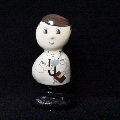 Vintage Rock Head Doctor Hand Painted 