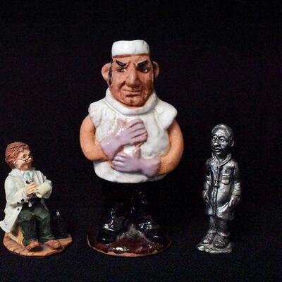 Set of 3 Doctor Figurines 