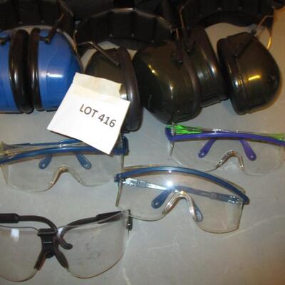 Firearm Protection-- Goggles, Ear Protectors
