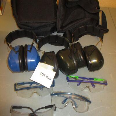 Firearm Protection-- Goggles, Ear Protectors