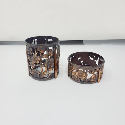 ANTIQUE COPPER COLLECTABLE CONTAINERS