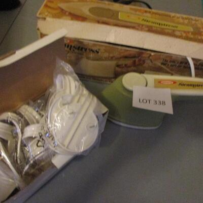 Sewing Iron, Lamp, Wall Hooks